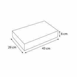 Boîte pâtissière traiteur carton blanche 43 x 29 x 6 cm - par 25
