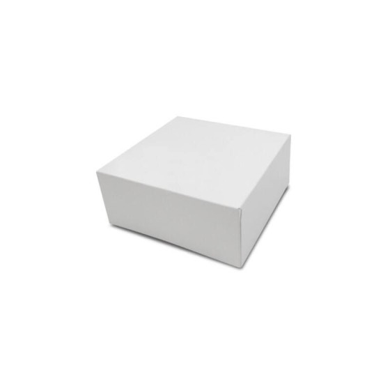 Boîte pâtissière blanche 14 x 14 x 6 cm - par 50