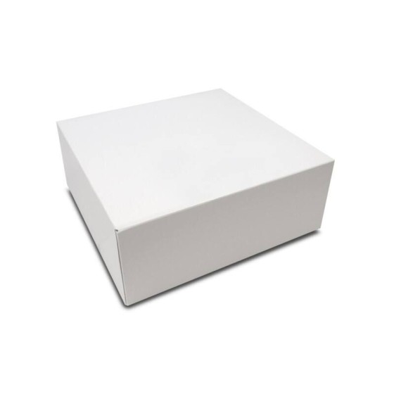 Boîte pâtissière blanche 20 x 20 x 8 cm - par 50