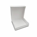 Boîte pâtissière carton blanche 23 x 23 x 5 cm - par 50
