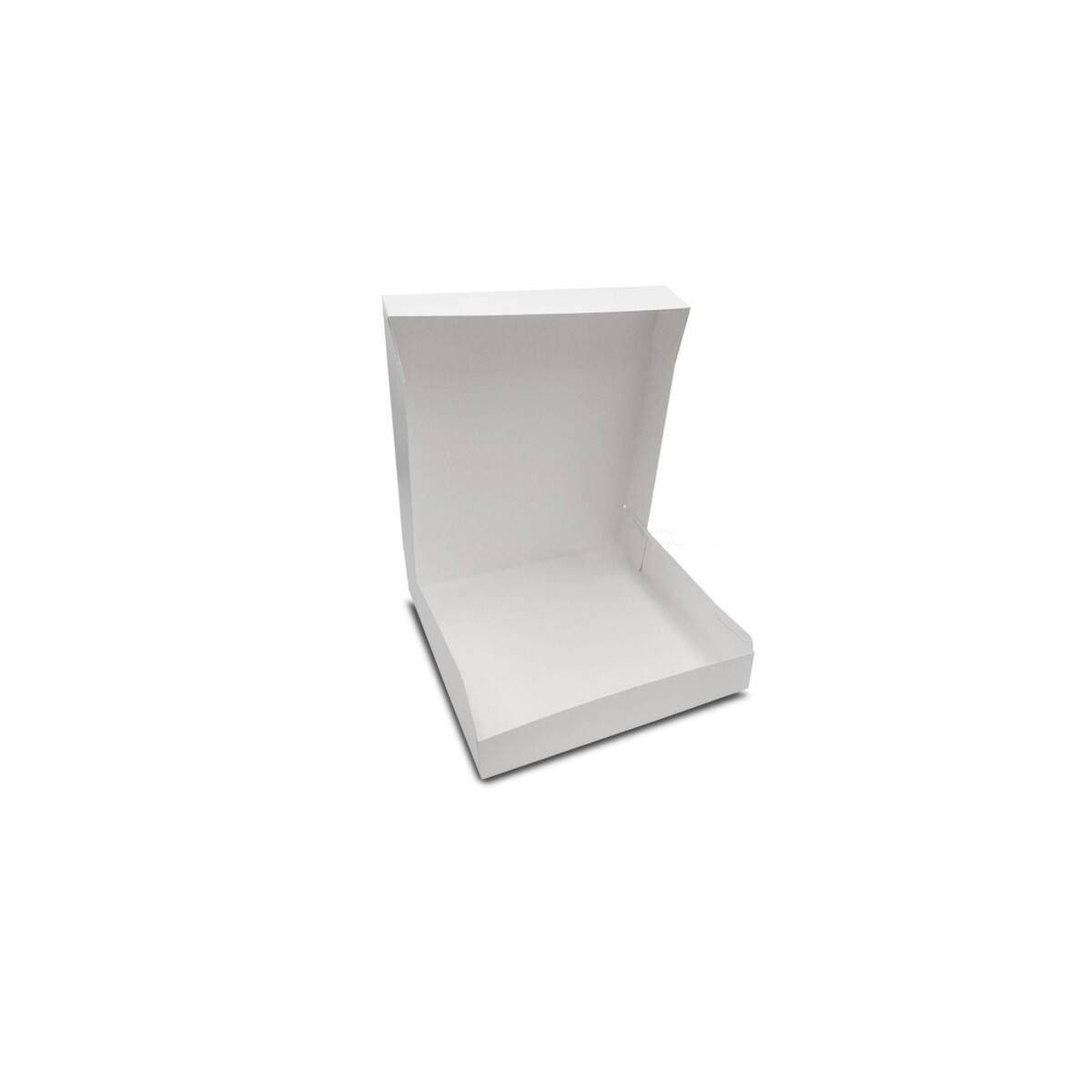 Boîte pâtissière carton blanc 23 x 23 x 5 cm