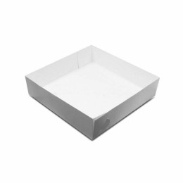 Boite pâtissière couvercle et fond séparés 40 x 40 x 5 cm - par 25