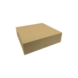 Boîte à bûche carton blanc 25x11x10cm - Ateliers Porraz