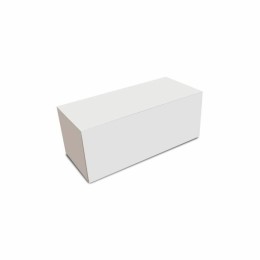 Boîte à bûche carton blanche 25 x 11 x 10 cm - par 25