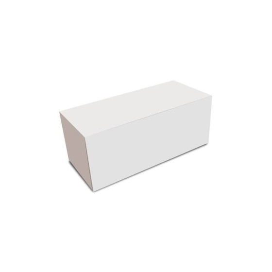 Boîte à buche blanche 25 x 11 x 10 cm - par 25