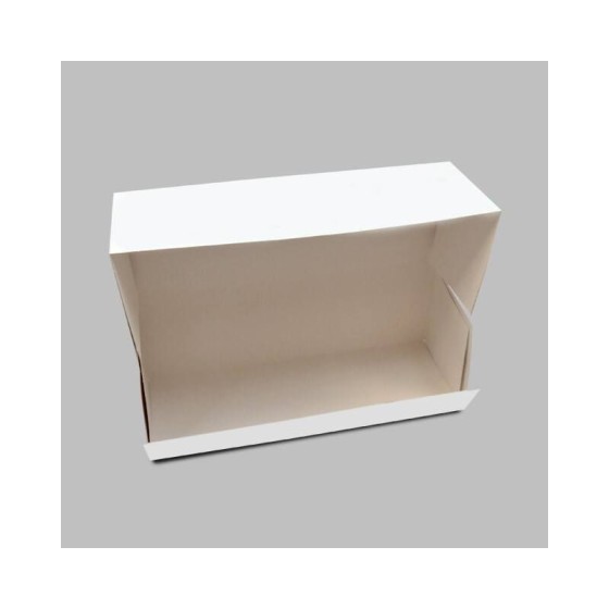Boîte à buche blanche 30 x 11 x 11 cm - par 25