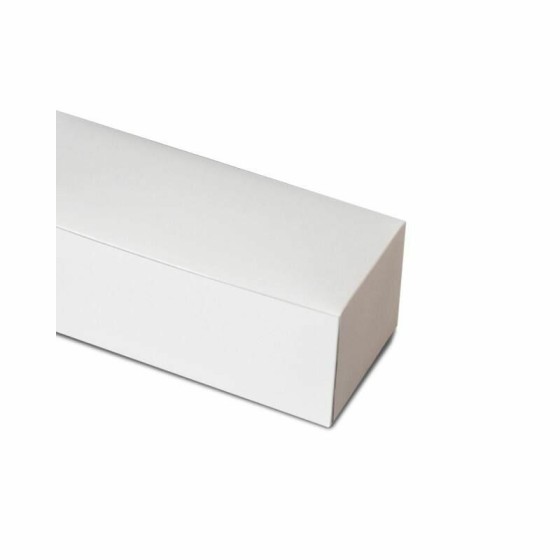 Boîte bûche Noël blanche 40 x 11 x 11 cm