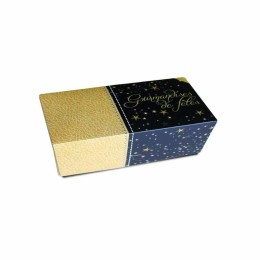 Boîte à bûche décor SCINTILLANT 35 x 11 x 10.5 cm - par 25