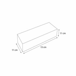 Boîte à bûche "Conviviale" 15 x 11 x 11 cm - par 25