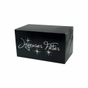Boîte à bûche "Joyeuses Fêtes" noire 25 x 11 x 11 cm - par 25