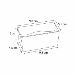 Ballotin carton or 125 ml monté - par 25