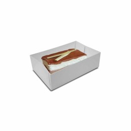 Caissette pâtissière blanche 18 x 12 x 5 cm - par 100