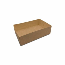 Caissette pâtissière kraft brun 22 x 14 x 6 cm - par 100