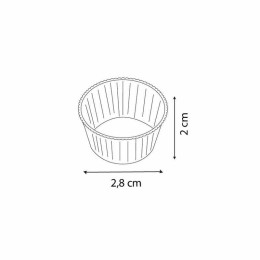 Caissette plissée blanche 2,8 x 2 cm (n°5) - par 1000