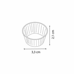 Caissette plissée blanche 3,3 x 2 cm (n°6) - par 1000