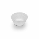 Caissette plissée ronde blanche 4 x 2,5 cm (n°8) - par 1000