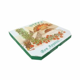 Boîtes à pizza à coins cassés "Olives" - 29 X 29 X 3 CM - par 100