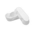 Caissette plissée ovale blanche 10,5 x 4 x 2,5 cm (n°88) - par 1000