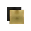 Carré carton or/noir 1100 g/m² 16 x 16 cm - par 50
