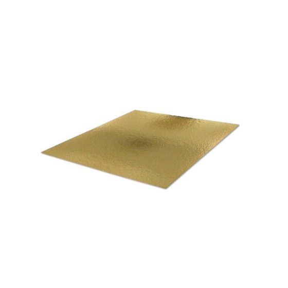 Fond carré 30 cm en carton doré x 3