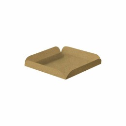 Carré rainé kraft brun 19 x 19 cm - par 250