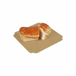 Carré rainé kraft brun 19 x 19 cm - par 250