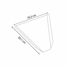 Part à pizza triangulaire 20,1 x 18,3 cm - par 1000