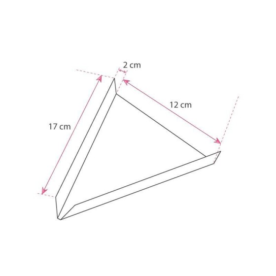 Support à crêpe triangulaire 17 x 12 cm - par 250