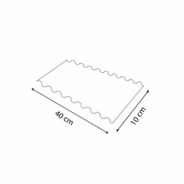 Semelle à bords festonnés or/noir 40 x 10 cm - par 50