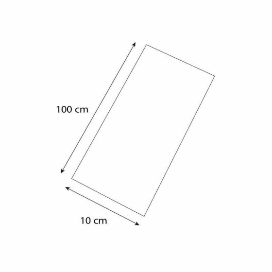 Grande semelle bords droits 100 x 10 cm Mon emballage