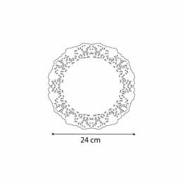 Dentelle papier ronde blanche Ø 24 cm - par 250