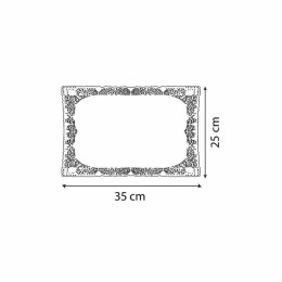 Dentelle papier rectangulaire blanche 25 x 35 cm - par 250