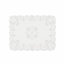 Dentelle blanche ingraissable format 25 x 35 cm - par 250
