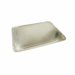 Plateau de traiteur carton double face argent/or 19 x 28 cm - par 25