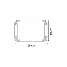 Plateau de traiteur carton double face argent/or 19 x 28 cm - par 25