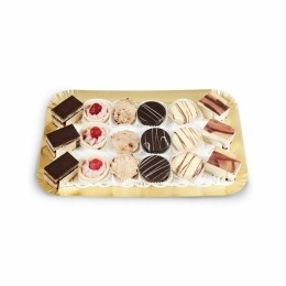 Plateau traiteur carton or 19 x 28 cm - par 25