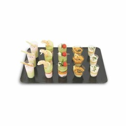 Plateau de traiteur carton noir 25 x 34 cm - par 25
