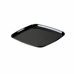 Plateau traiteur carré noir 30 x 30 cm - par 5