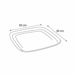 Plateau traiteur carré noir 30 x 30 cm - par 5