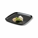 Plateau traiteur carré noir 35 x 35 cm - par 5