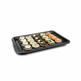 Plateau traiteur rectangulaire noir 46 x 30 cm - par 50