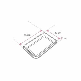 Plateau traiteur rectangulaire noir 46 x 30 cm - par 50