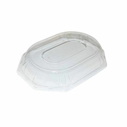 Couvercle plastique transparent pour plat de présentation octogonal 36 x 24 cm - par 50