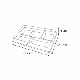 Couvercle plateau repas 38,1 x 23,1 x 4,2 cm - par 30