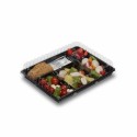 Plateau repas froid noir 5 compartiments 22,4 x 29 cm - par 200