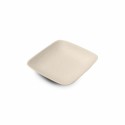 Mini assiette carrée bagasse 6,6 x 6,6 cm - par 50