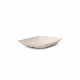 Mini assiette carrée en bagasse 6,6 x 6,6 cm - par 50