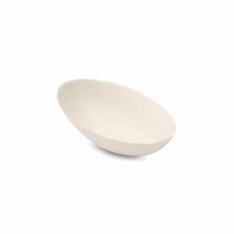 Mini assiette ovale bagasse 5,2 x 7,9 x 2,8 cm - par 50