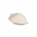 Mini assiette feuille bagasse 9 x 6,1 x 1,3 cm - par 50