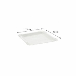Plateau ravier carton blanc 13 x 13 cm - par 250